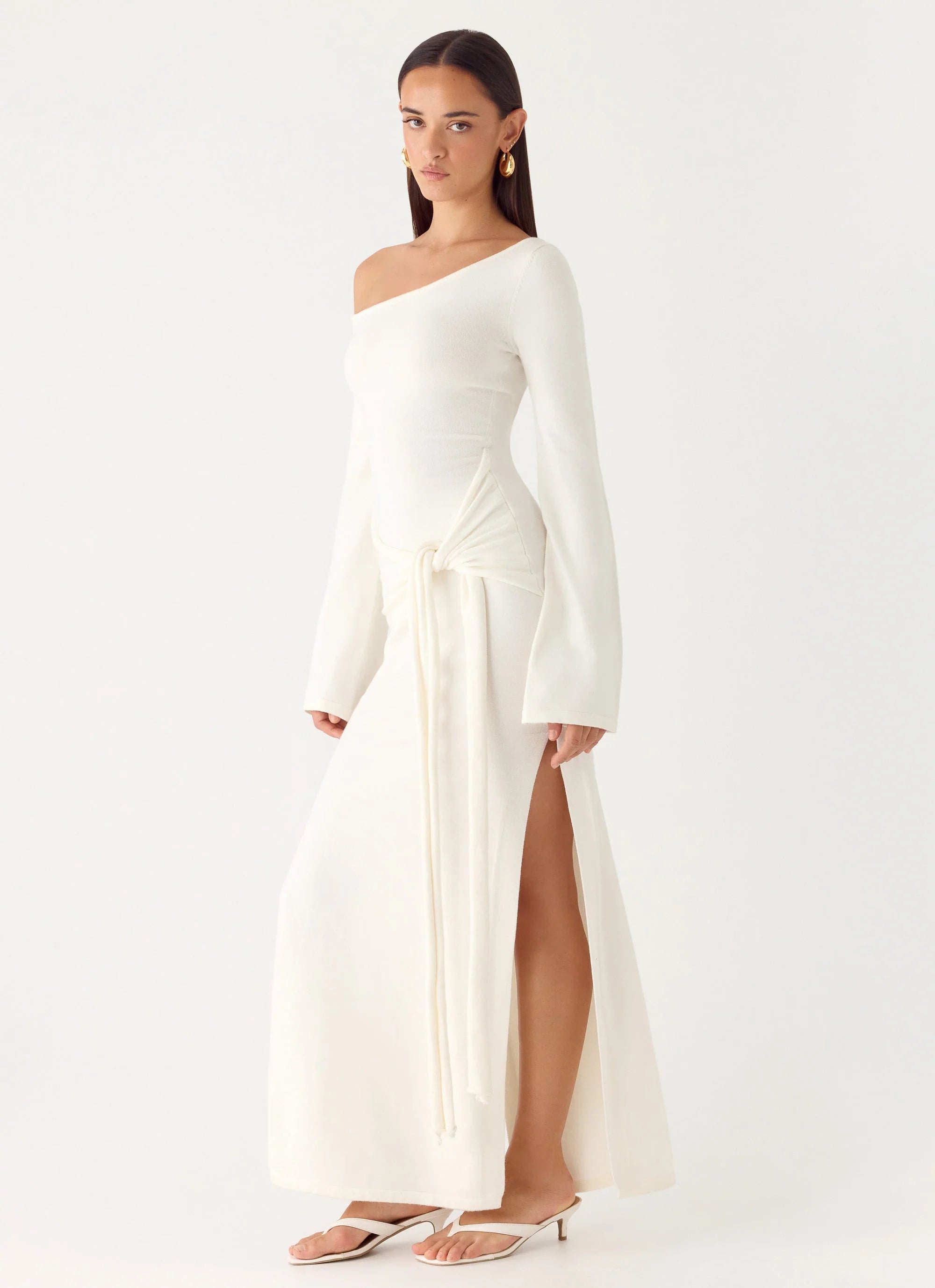 Kova Knit Maxi Dress White